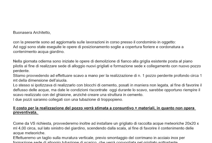 write or correct professional emails in italian